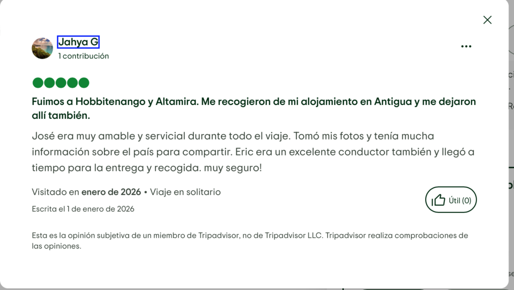 Review Black Jaguar Guatemala Experience