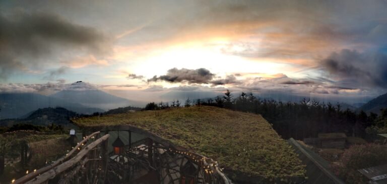 Volcanoes view from Hobbitenango and Altamira Tour by Jaguar Negro Travel 2025